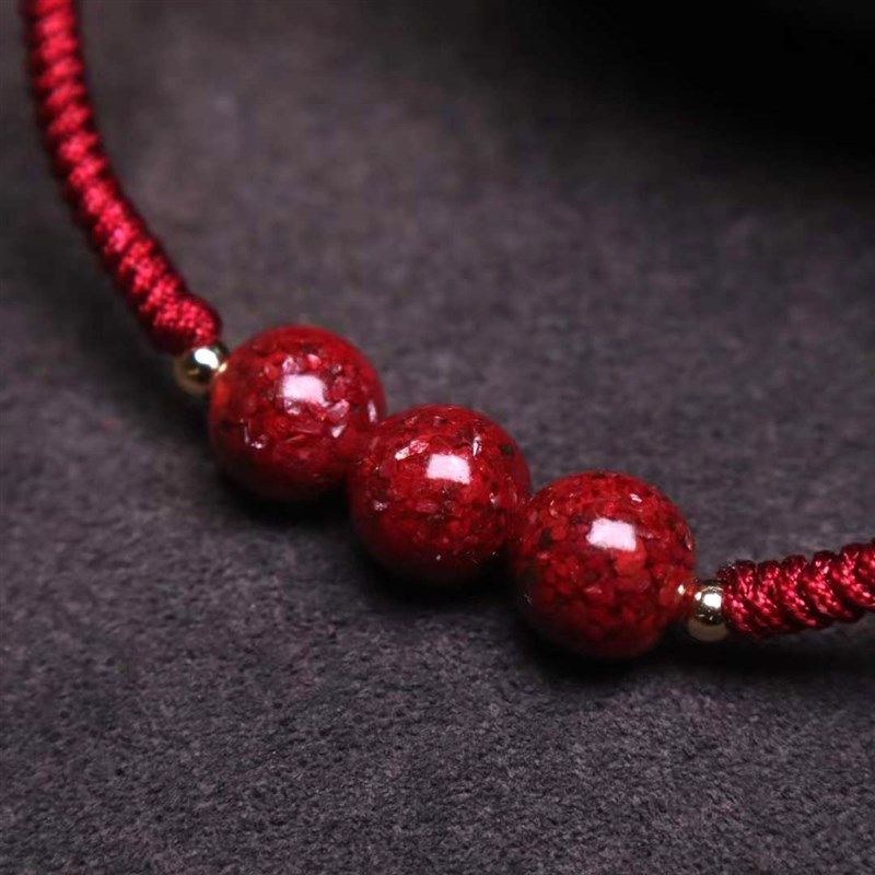 本命年红绳手链女朱砂原石晶体虎年属虎编织手绳男士手串情侣礼物,淘宝优惠券,粉丝福利购,淘宝优惠卷