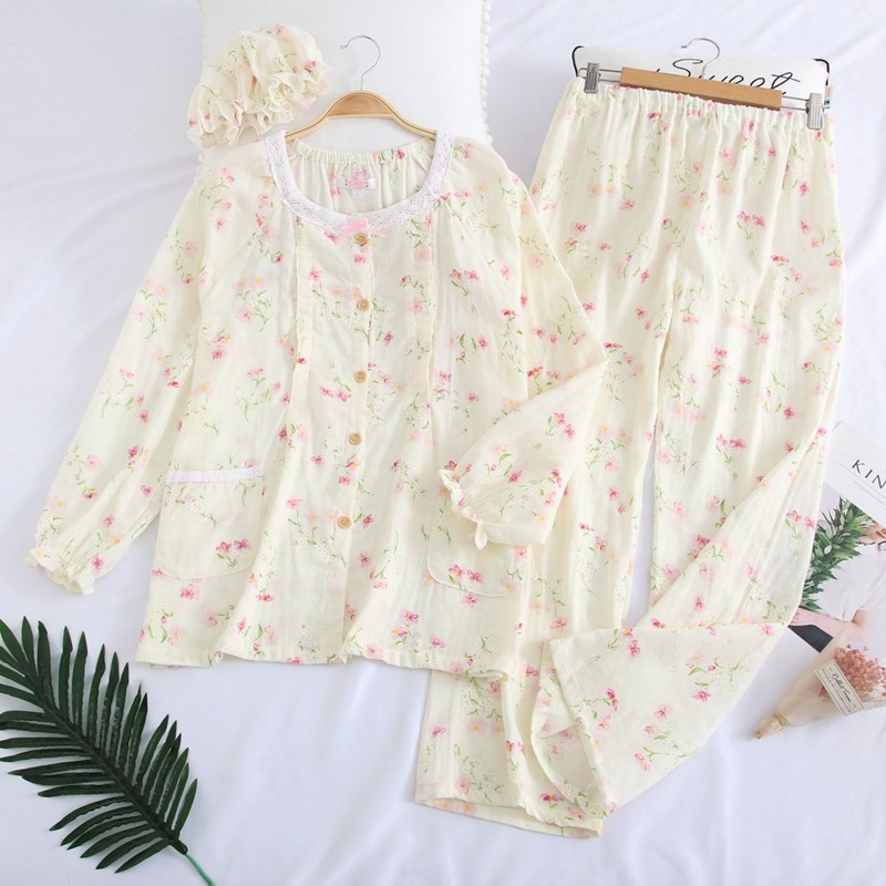 夏季薄款纯棉纱布长袖睡衣套孕妇防蚊服家居服月子服喂奶衣哺乳服,淘宝优惠券,粉丝福利购,淘宝优惠卷