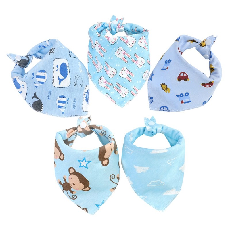 推荐1Pc Baby Bandana Bibs Triangle Burp Cloths Cartoon Saliv - 图1