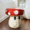 Creative mushroom living room floor-standing ornaments home entrance door shoe-changing stool entrance shoe-wearing stool living room sofa on sale