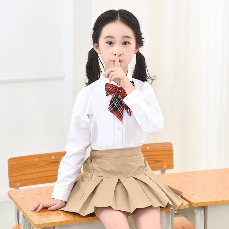 女童卡其色校服裙子儿童半身裙百褶裙大童小学生秋冬米色短裙裤裙,淘宝优惠券,粉丝福利购,淘宝优惠卷