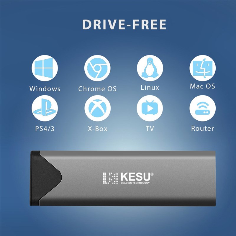 推荐KESU PCIE M.2 NVME SSD Caddy M Key Type C USB 3.1 SSD Ca-图3