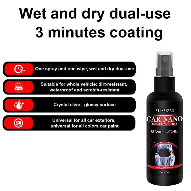 速发Car Scratch Repair Spray Anti Scratch Polish Nano Coatin - 图2