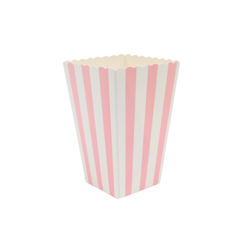 推荐WALMD 6pcs Popcorn box colorful chevron stripes dot Gold-图1