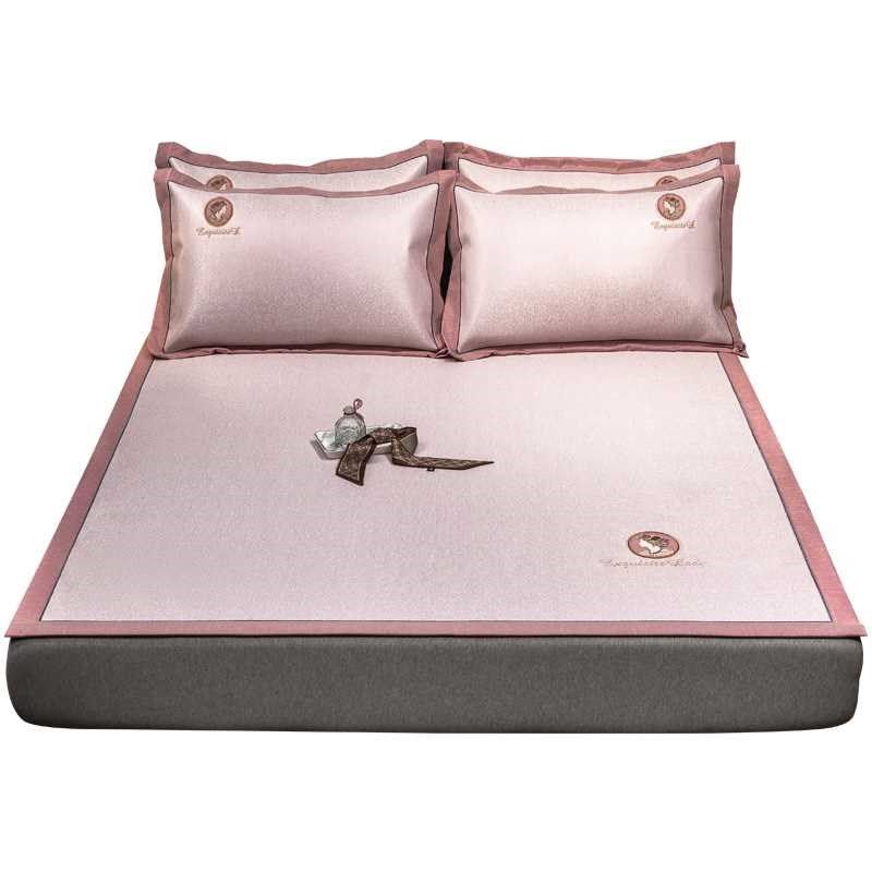 新款冰丝凉席三件套夏季2022新款可机洗水洗婴儿可用床笠空调,淘宝优惠券,粉丝福利购,淘宝优惠卷