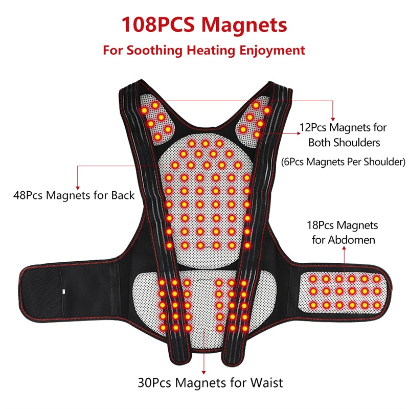 uumaline Self-heapting Magnethc Therapy Srpport Belt Siou-图0