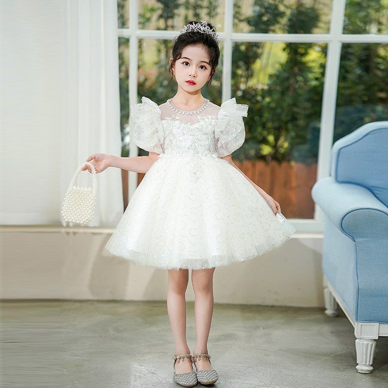 公主裙女童礼服演出服钢琴花童短裙儿童装夏季洋气蓬蓬纱裙子六一,淘宝优惠券,粉丝福利购,淘宝优惠卷