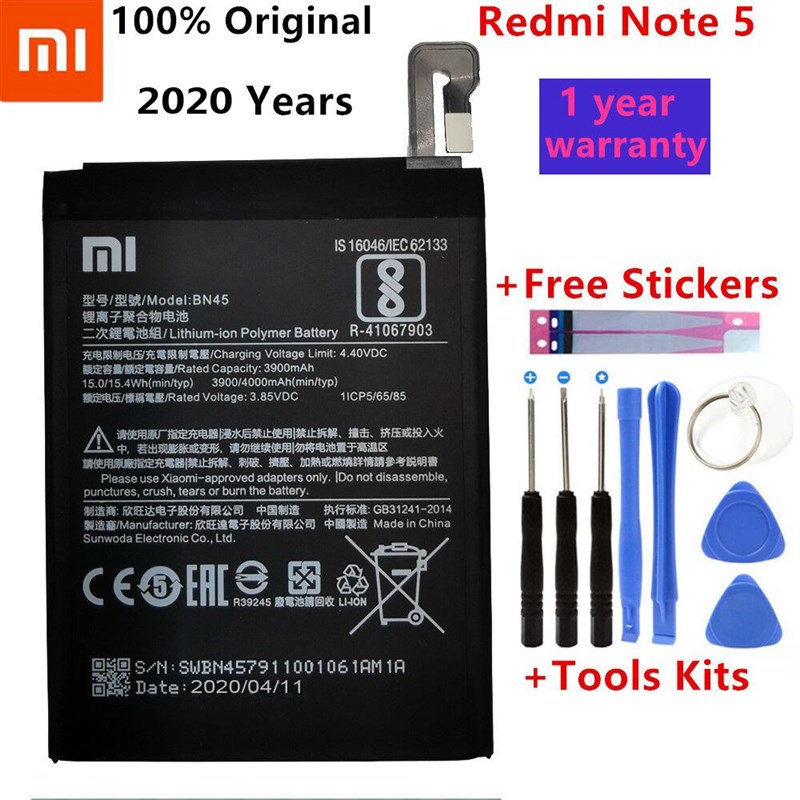 跨境新款Xiao Mi BN45n Phone Battery For Xiaomi Redmi Note 5-图0