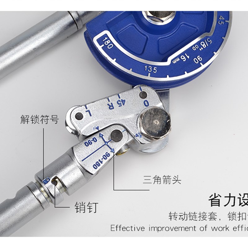 弯管器空调管铜管铝管不锈钢管手动弯管机 12/16/19/22扩管胀管器 - 图1