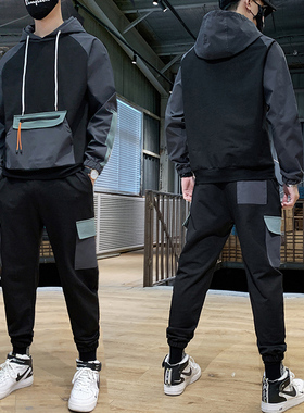 现货Hip-hop Suit Male Set Track Suits SwKeatsuit Man Tracksu