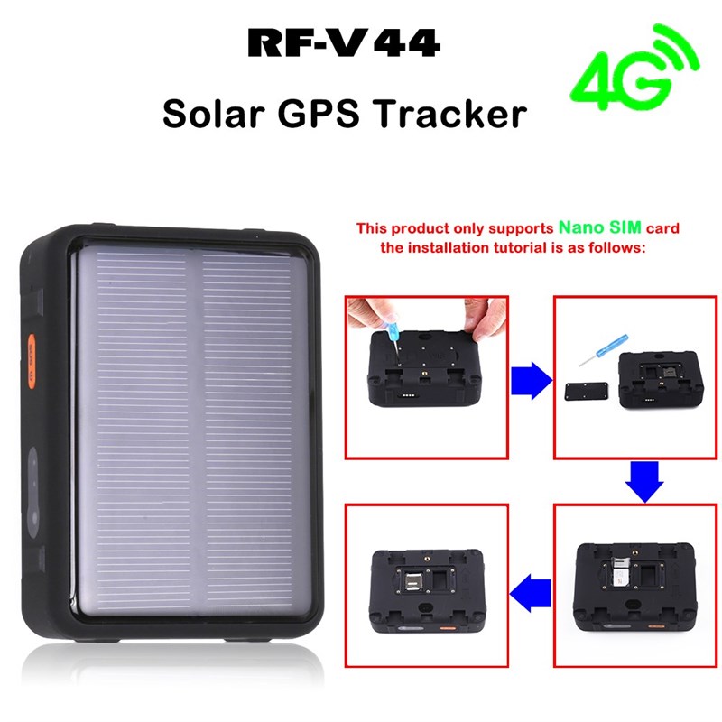 极速4G GPS Tracker With Solar Power RF-V44 9000mAh Battery F - 图2