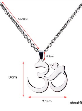 小众高货Men's fashion personalized stainless steel Sanskrit
