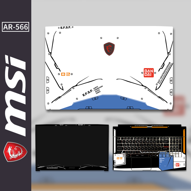 适用msi微星冲锋坦克2电脑贴k纸GP76/GL65贴膜绝影武士GS66侠客GF - 图1