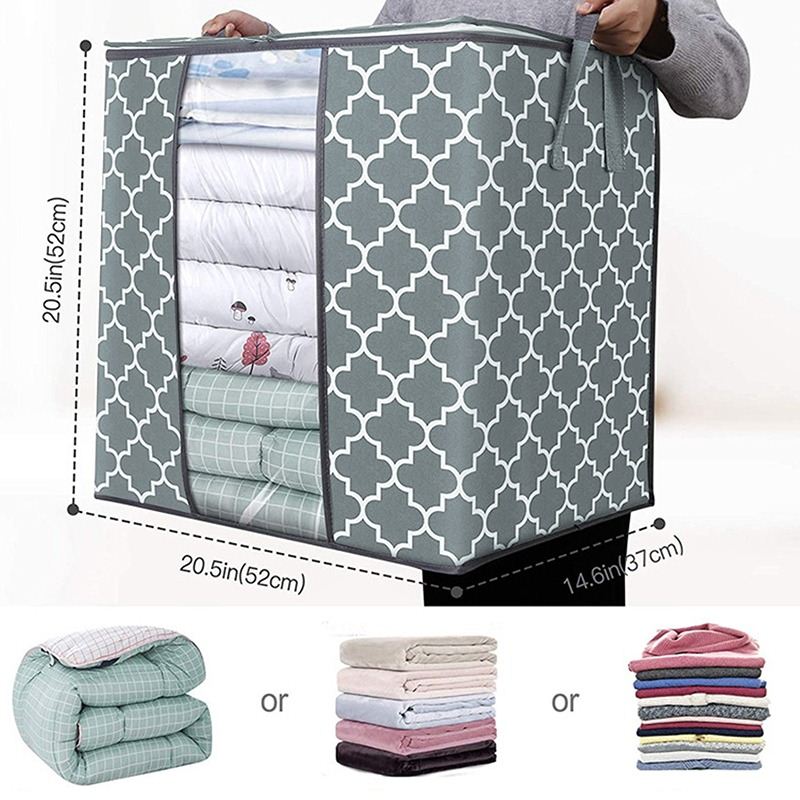 新品Clothes organizer Foldable Comforter Storage Bag Househo - 图0