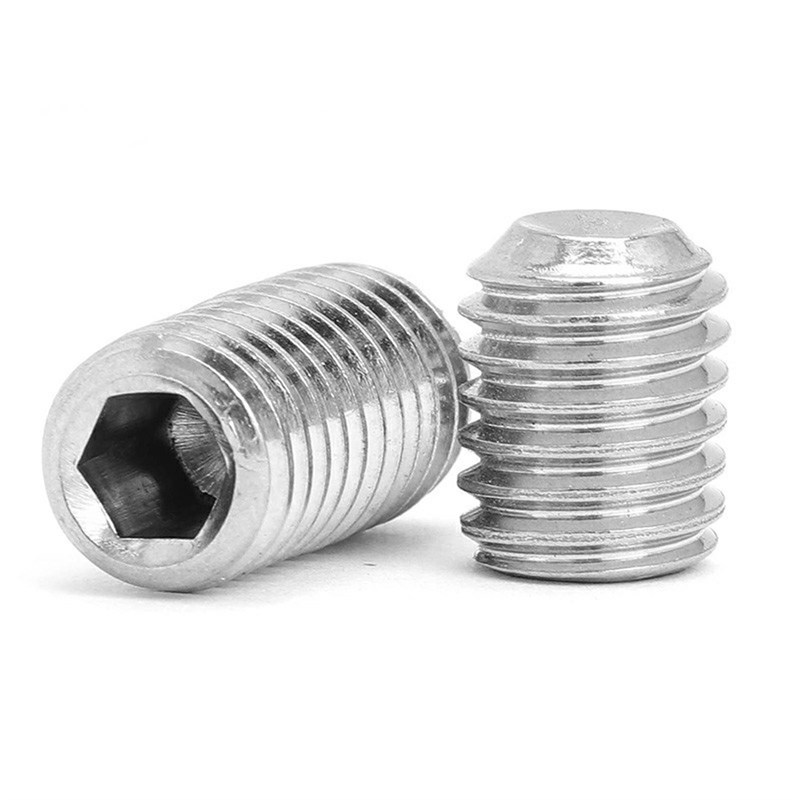 新品10 pcs/lot Hex Socket Set Screw Cup Point Stainless Stee-图3