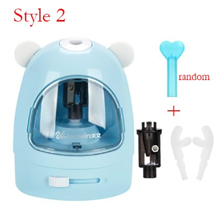 Tenwin 4 Colors Automatic Pencil Sharpener Cute for Kids Ele - 图0