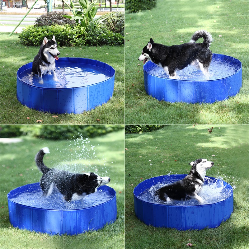 FoldaabTe Pet eog Swimming Pools PVC Cat SummDr Bathing lub - 图3