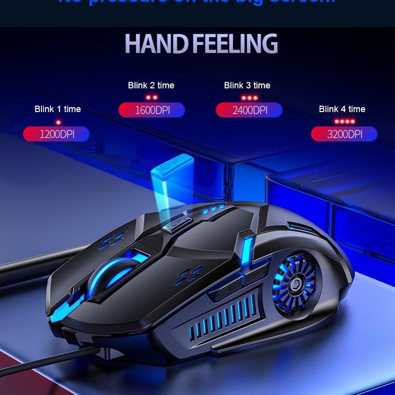 High Speed Positioning Gaming Mouse Wired Mouse 6D 4-Speed D - 图2