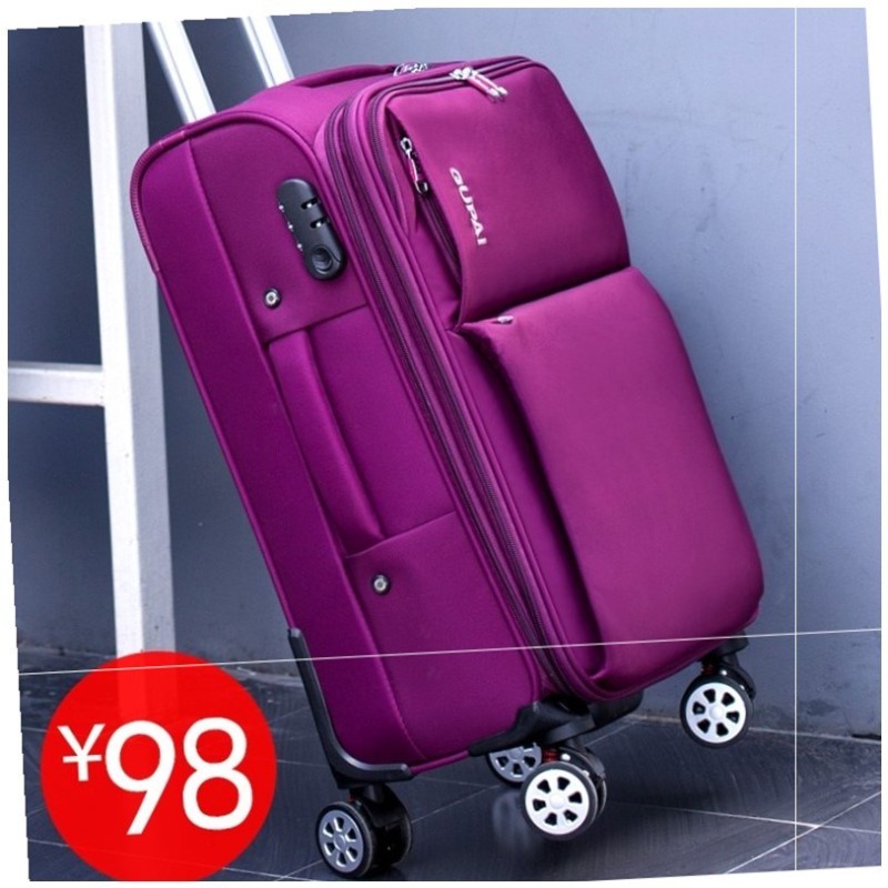 速发luggage suitcase trolley case 24/26/28 Inch Big Travel B-图0