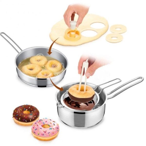 速发DIY Desserts Bread Cutting Maker Creative Donut Mold - 图2