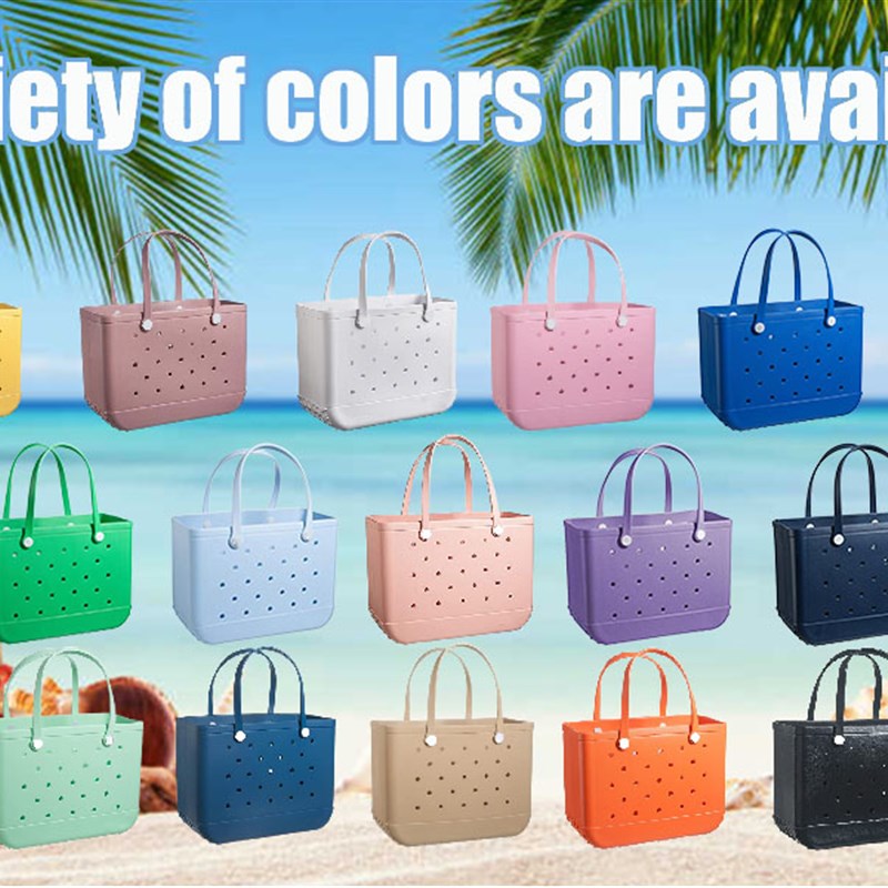 推荐Tote Bag Waterproof Beach Bag Rubber Beach Bag Portable-图0