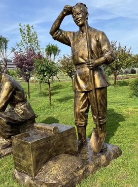 制酒摆件传统酿酒雕塑工艺流程玻璃钢酒庄文化酒厂展示迎宾装饰品