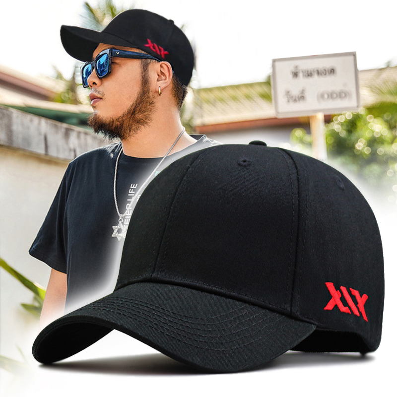 极速58-60 60-68cm large head Man Big Size Causal Peaked Hats - 图1