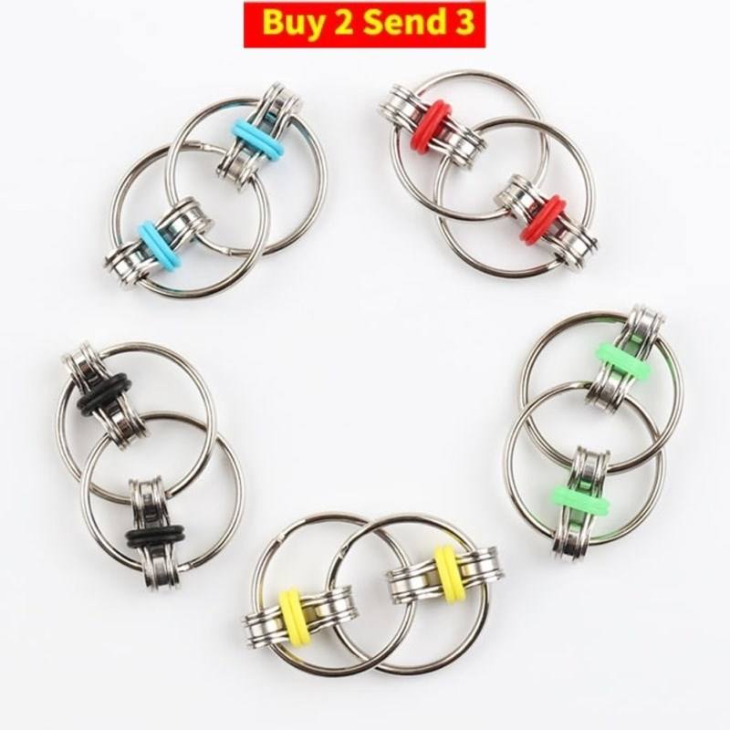 新品Decompression Bike Chain Fidget Finger Spinner Sensory T - 图0