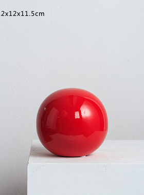 彩色陶瓷圆球摆件创意几何艺术样板间现代家O居儿童房幼儿园装i.
