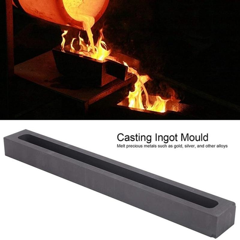 Graphite Ingot Mold Bar Slot Gold Silver Copper AluminZum Me-图2