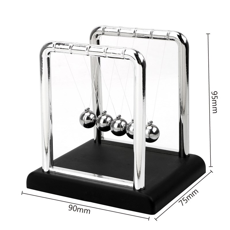 NICEYARD Newton's Cradle Desk Table Decor Metal Pendulum Bal-图2