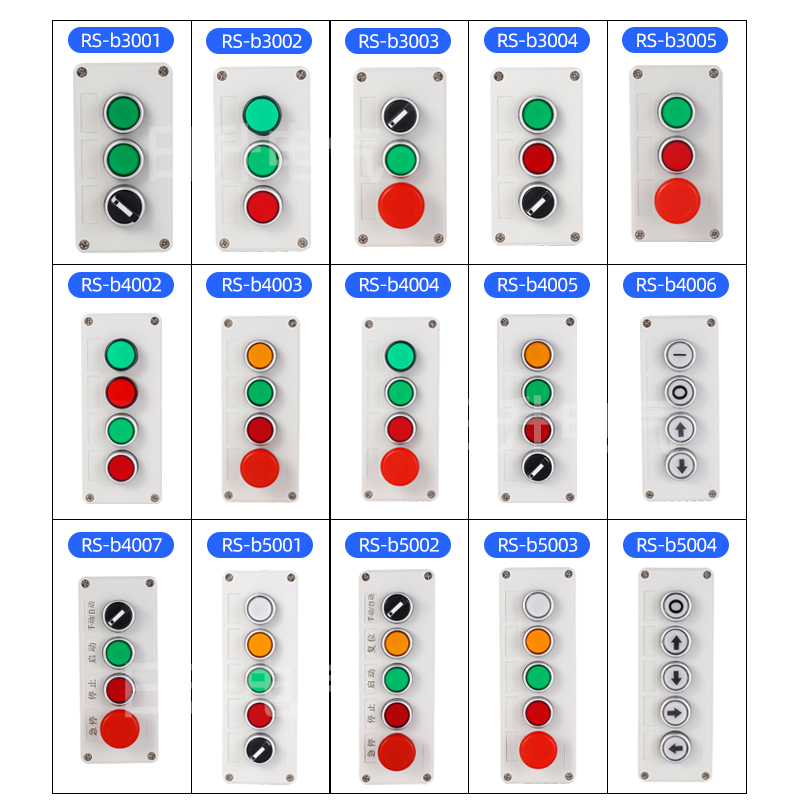 速发急停按钮控制盒 12345孔开关户外防雨启动停止指示灯塑料箱体 - 图2