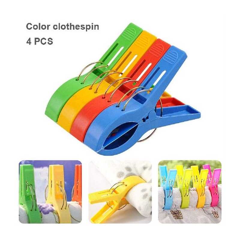 4/8 /12/16pCs clips oBS Beach TAwel Large PlasticV Windproof - 图2