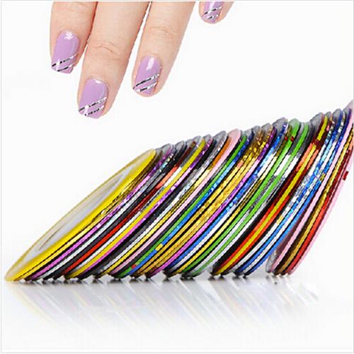 30pcs 1mm MRxSd Colors iolls etriping TapeQ Line Nail Art - 图2