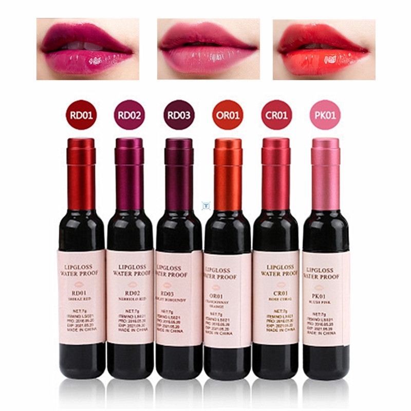 新品New Arrival Wine Red Korean Style Lip Tint Baby Pink Lip - 图1