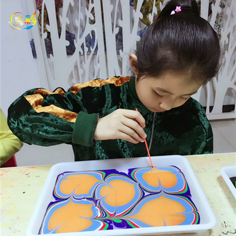 水拓画颜料套装儿童初学者湿拓画套装创意浮水画水上画画,淘宝优惠券,粉丝福利购,淘宝优惠卷