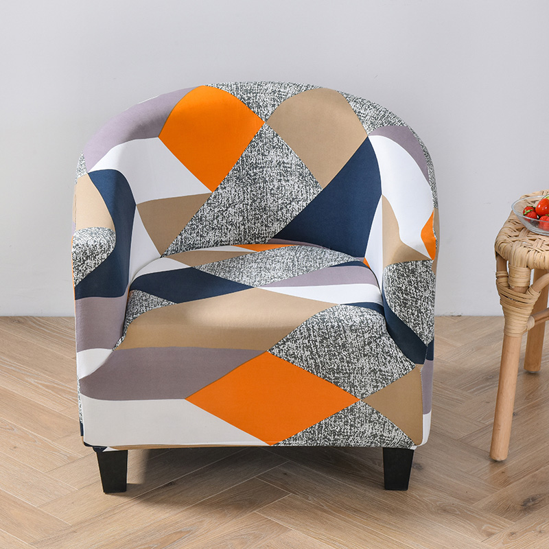 速发Club Chair Slipcover Stretch Armchair Covers Printed Tub - 图0