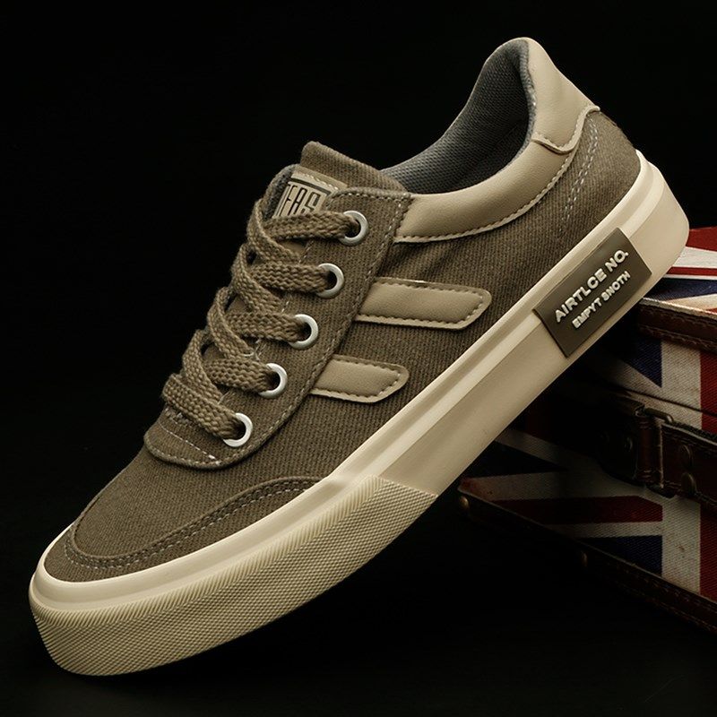 男鞋秋款2024新款布鞋男士韩版潮流休闲鞋百搭潮低帮板鞋男帆布鞋,淘宝优惠券,粉丝福利购,淘宝优惠卷
