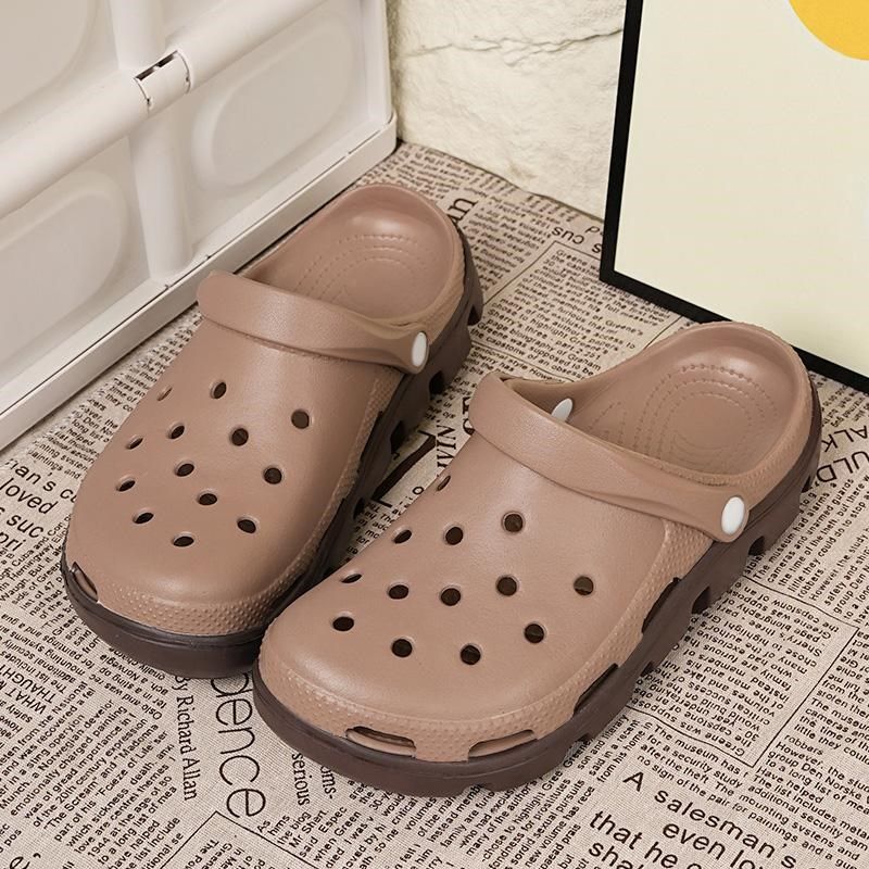 向往的生活洞洞鞋男夏季新款外穿大码防滑凉鞋软底包头拖鞋沙滩鞋,淘宝优惠券,粉丝福利购,淘宝优惠卷