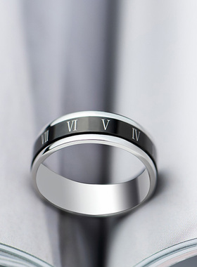 小众高货Spinning Spinner Ring For Men Women Anxiety Fidget R