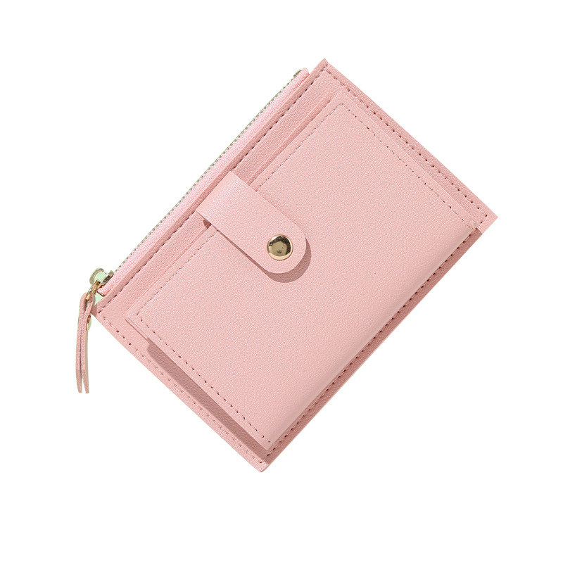 速发Fashion Women Wallets Leather Female Purse Mini Hasp Sol - 图3