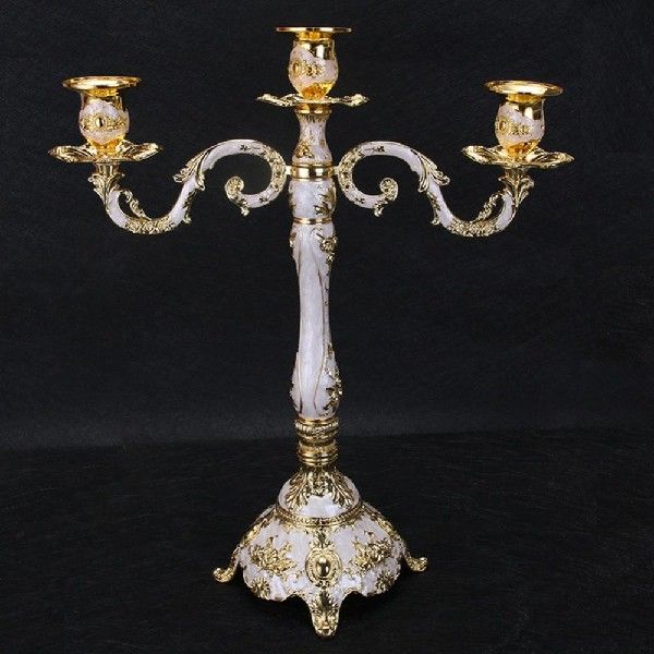 速发Metal Home Decor Romantic Candlestick Holder 5 Head - 图0