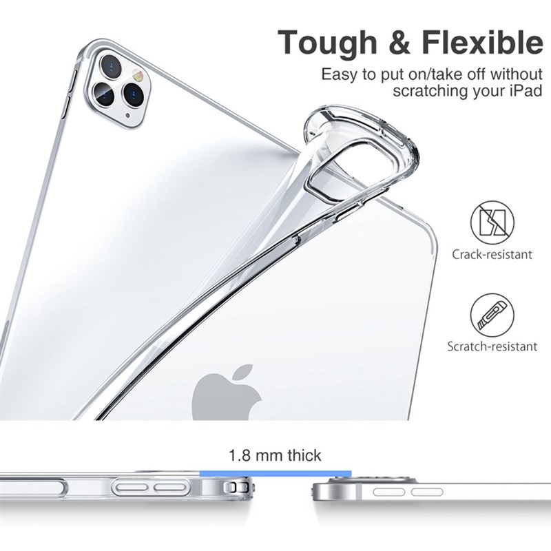 ltra Thin Clear Case iPad Pro 11 12.9 Inch 2020 Case Silico-图1