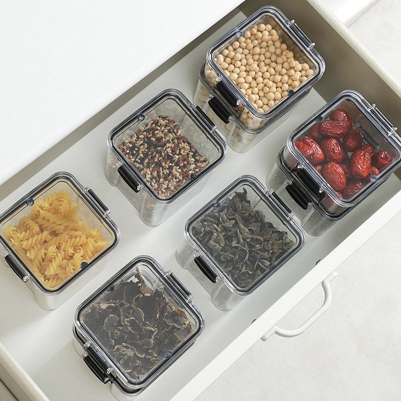 密封罐五谷杂g粮厨房收纳食品级透明塑料罐盒子零食干货茶叶储物,淘宝优惠券,粉丝福利购,淘宝优惠卷