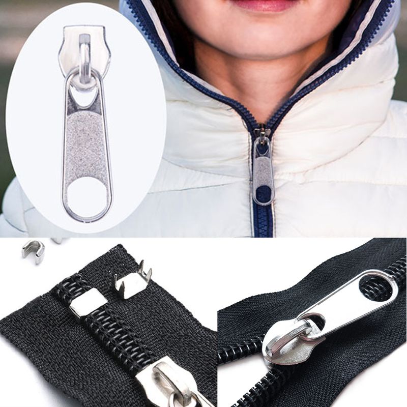 推荐85pcs/set Zipper Repair Kit Sewing Jacket Slider Install-图2