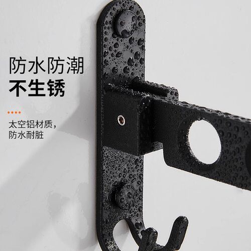 德国免打孔阳台折叠晾衣架壁挂式神器隐形卫生间晒晾挂衣服杆窗户 - 图2