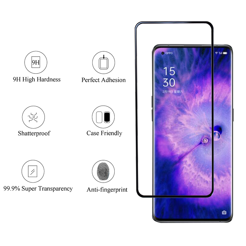 速发2in1 Screen Protector Lens For Oppo Find X5 X3 Lite Phon-图0