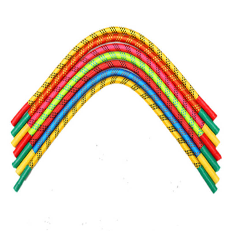 新品体操绳加硬广场舞专用绳成人健身绳舞蹈小短绳户外训练彩色迷-图3