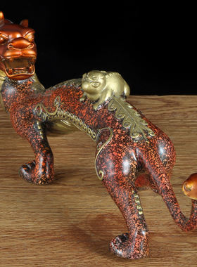 纯铜貔貅招财摆件小皮丘家居客厅乔迁G新居礼物公司办公室开业礼