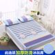 Foldable ice silk mat 1.8m bed sheet student dormitory summer thickened mat three-piece set 1.5 double 1.2